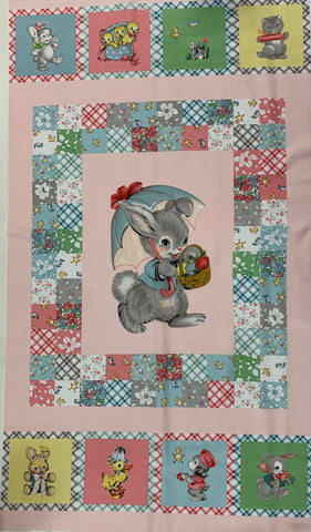 Easter Parade Retro Panel 24"x45" - Riley Blake Cotton Fabric