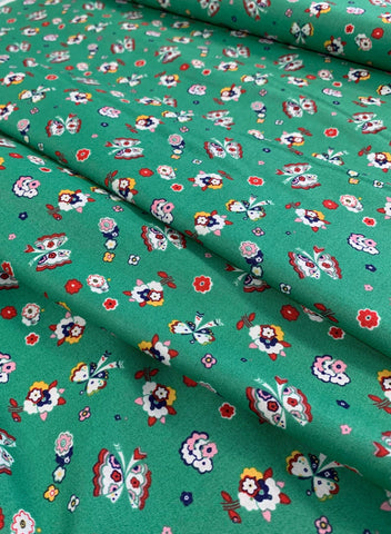 Fluttering Floral B The Carnaby Collection By Liberty Fabrics for Riley Blake - Cotton Fabric