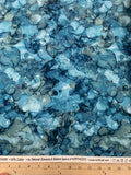 Soar Moody Blues Bubble Watercolor - by Deborah Edwards for Northcott Cotton Fabric DP24589-44