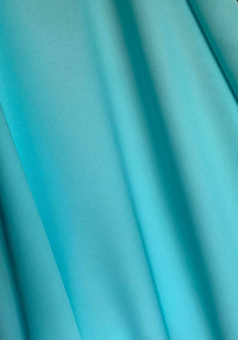 Aqua - 16mm Silk Crepe Georgette Chiffon Fabric