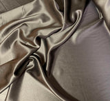 Chocolate Brown - 30mm Heavy Silk Charmeuse Fabric