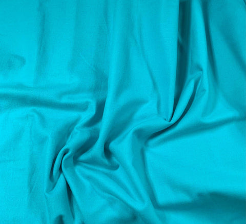 Solid Turquoise Blue - Maywood Studio Cotton Flannel Fabric