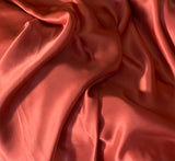 Peach Rose - 100% Silk Charmeuse Fabric