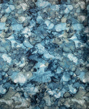 Soar Moody Blues Bubble Watercolor - by Deborah Edwards for Northcott Cotton Fabric DP24589-44