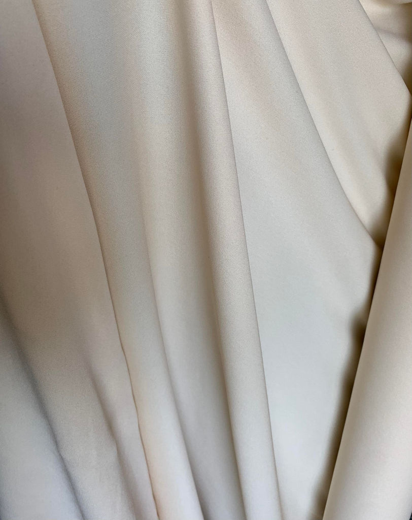 Vanilla Cream - 18mm Heavy Silk Crepe Georgette Chiffon Fabric