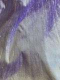 Icy Lavender Purple - Iridescent Silk Dupioni Fabric