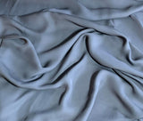 Smoke Gray - 16mm Silk Crepe Georgette Chiffon Fabric