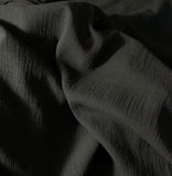 Black Bubble Gauze 100% Cotton Fabric