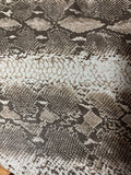 Brown Snakeskin - Crinkle Silk Chiffon Fabric