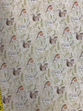 Birds & Leaves Cream - Nature's Nursery - Paintbrush Studio Cotton Fabric