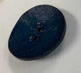 Large Navy Blue Plastic Button - 60mm / 2 1/4" - Dill Buttons Brand