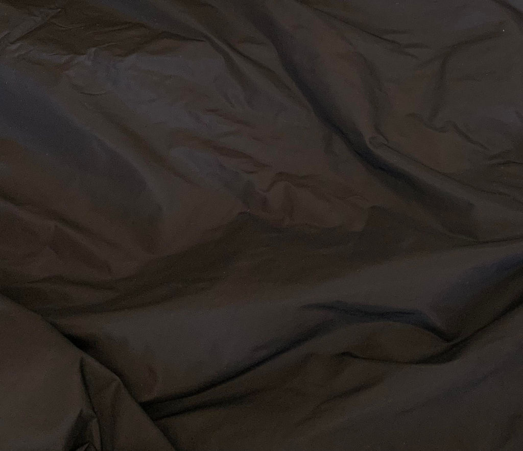 Black - Silk Taffeta Fabric