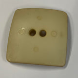Large Beige Square Plastic Button - 60mm / 2 1/4" - Dill Buttons Brand
