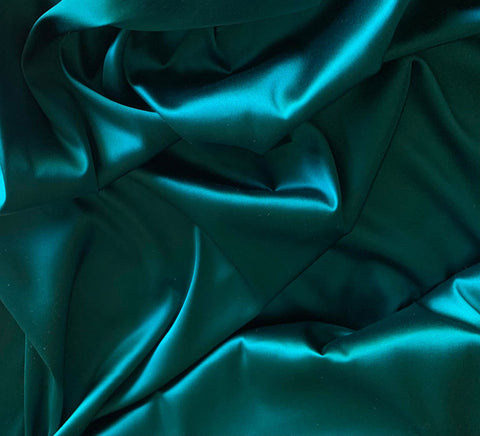 Teal Green - 19mm STRETCH Silk Charmeuse