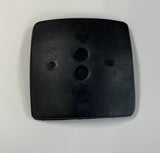 Large Black Square Plastic Button - 60mm / 2 1/4" - Dill Buttons Brand