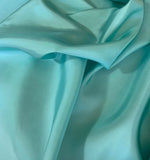 Aquamarine China Silk HABOTAI Fabric 15mm weight