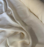 Ivory - 16mm Silk Crepe Georgette Chiffon Fabric