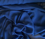 Dark Blue - 8mm Silk Chiffon Fabric