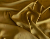 Golden Olive Green - 16mm Silk Satin Face Georgette Chiffon Fabric