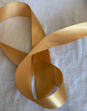 Gold Single Face 1 Sided Satin Ribbon - 1-7/16" wide - 5 Yards - Polyester