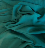 Teal Green - 8mm Silk Georgette Crepe Chiffon Fabric