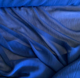 Dark Blue - 8mm Silk Chiffon Fabric