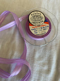 Vintage Purple Stripe Satin Ribbon - 9/16" wide - 5 Yards - Made in England