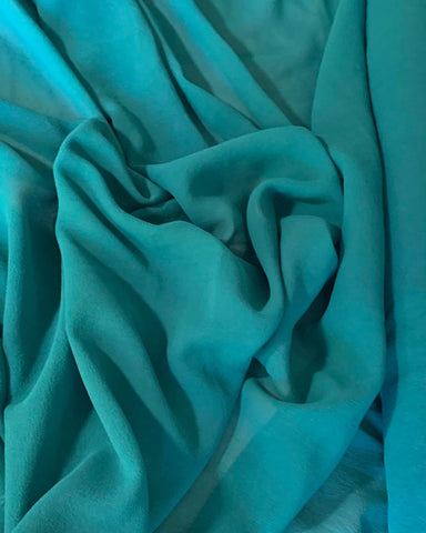 Teal Green - 8mm Silk Georgette Crepe Chiffon Fabric