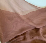 Rose Brown - 100% Silk Tulle Net Fabric