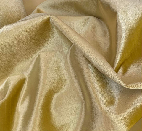 Citron Yellow Green - Shiny Upholstery Weight Velvet Fabric