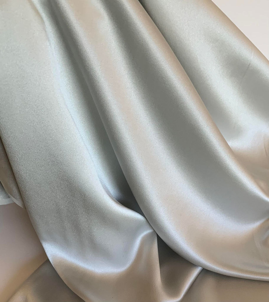 Light Gray - Silk Charmeuse Fabric