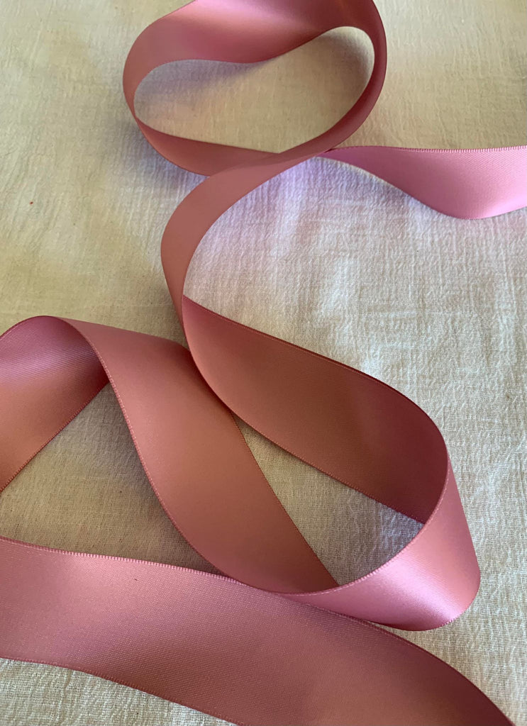 Dusty Rose Double Sided Satin Ribbon - 1-1/2" wide - 5 Yards - Polyester