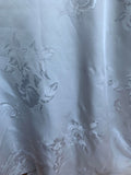 White Butterfly Floral - 100% Silk Jacquard Fabric