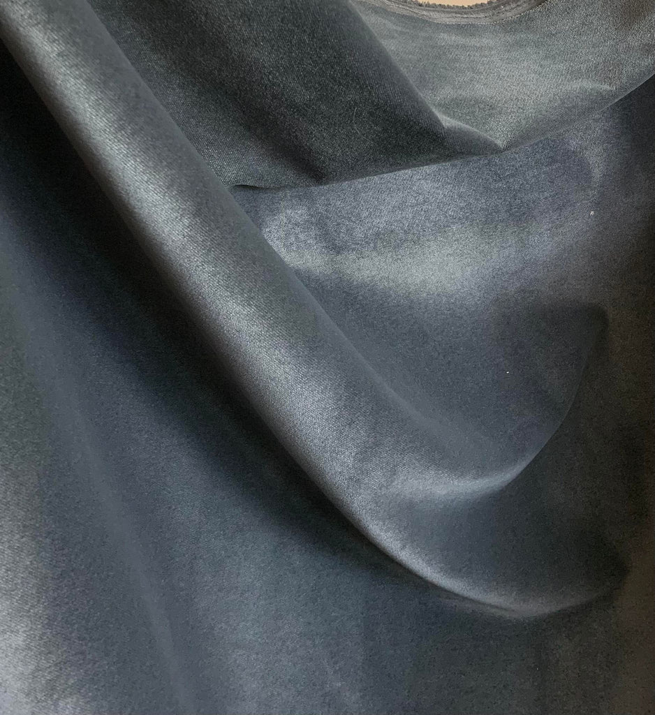 Charcoal Gray - Upholstery Weight Velvet Fabric