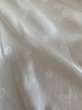 Butterflies & Beetles White - 100% Silk Jacquard Fabric