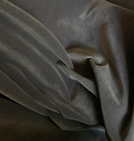 Smoke Gray - Upholstery Weight Velvet Fabric