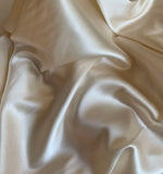 Cream - 19mm STRETCH Silk Charmeuse 14"x42" Remnant