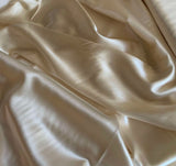 Cream - 19mm STRETCH Silk Charmeuse 14"x42" Remnant