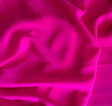 Neon Magenta Pink - 16mm Silk Crepe de Chine Fabric