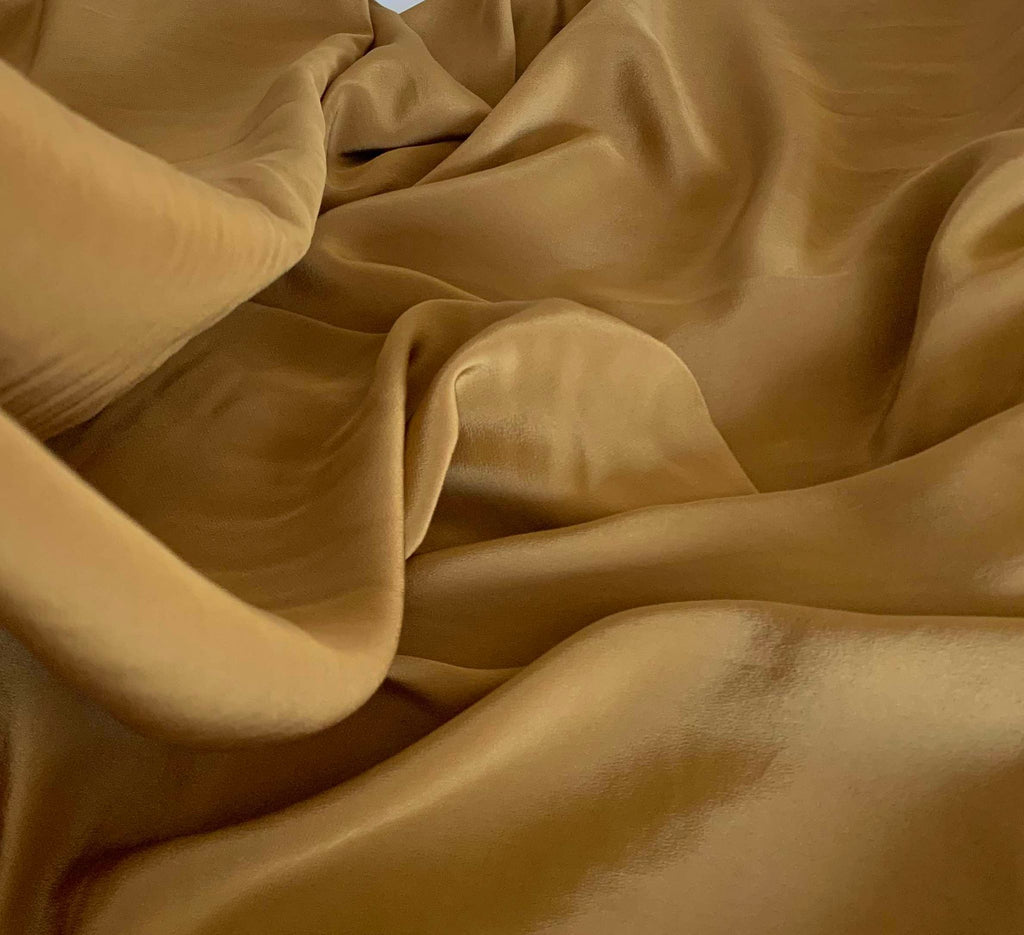 Bronze - 16mm Silk Crepe de Chine Fabric