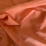 Peach Orange - Silk/Cotton Habotai Fabric