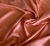 Peach Orange - Silk/Cotton Habotai Fabric