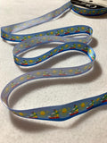 Vintage Sunny Sailing Boat Satin Ribbon 5/8" wide - 3 Yards