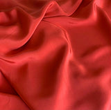 Red Coral - 16mm Silk Crepe de Chine Fabric