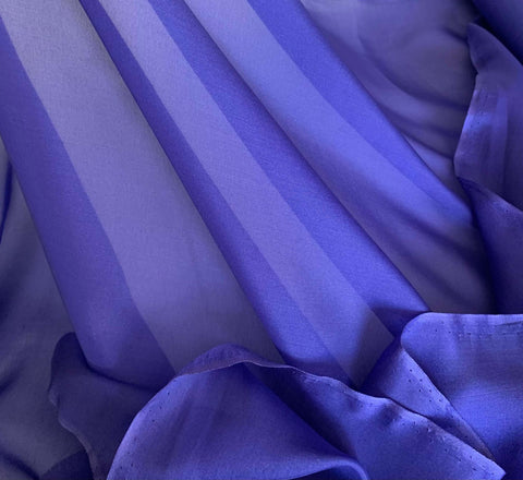 Violet Purple - Silk Chiffon Fabric