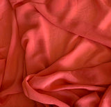 Coral - 8mm Silk Georgette Chiffon Fabric