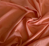 Peach Orange - Silk/Cotton Habotai Fabric