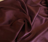 Maroon Burgundy - 19mm STRETCH Silk Charmeuse