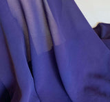 Midnight Plum - 8mm Silk Georgette Chiffon Fabric