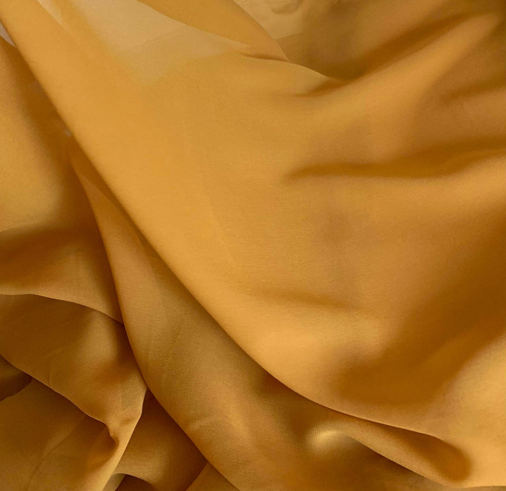 Gold - 8mm Silk Chiffon Fabric